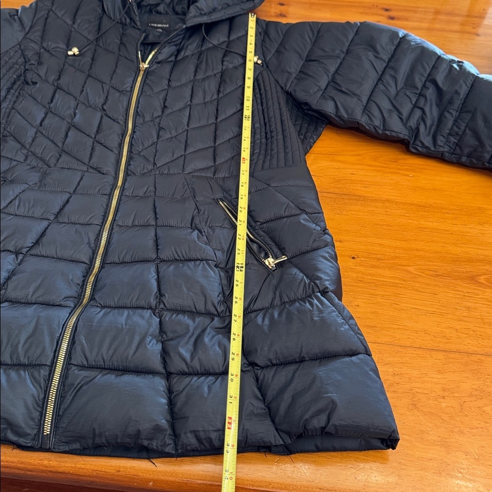 Lane Bryant Black Puffer Coat with Hood and pair of Spyder Gloves - Picture 13 of 15